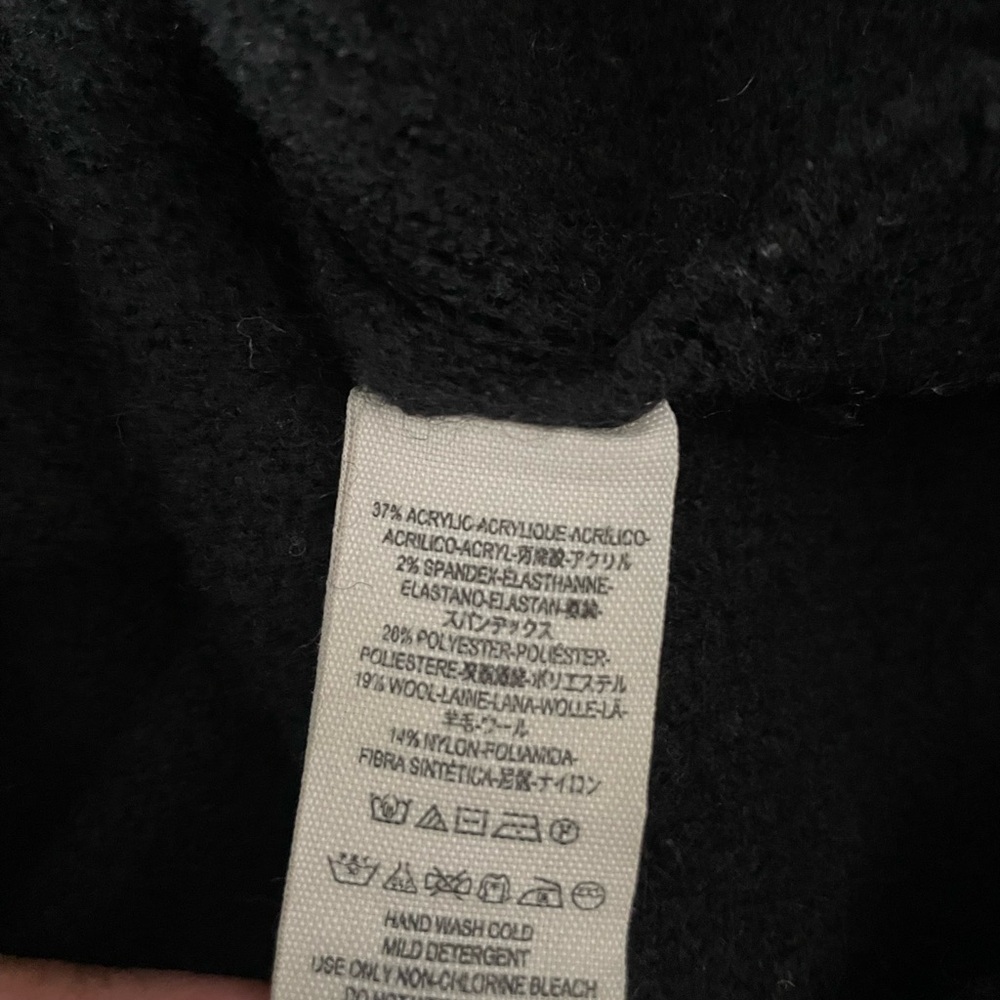 Free People Black Cowl Neck Sweater Relaxed Fit - Picture 5 of 10